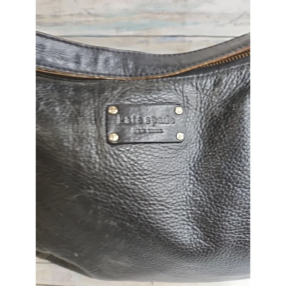 Kate Spade‎ black leather medium bag, used